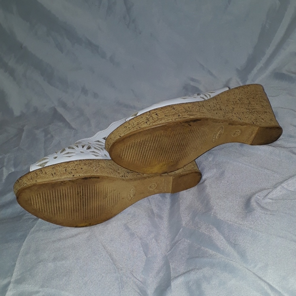 Spring Step White Shoes Made In Italy - Picture 7 of 7